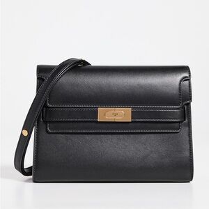 Like new Tory Burch Black Lee Radziwill Shoulder Bag $840